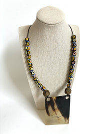 Rectangluar Horn Necklace