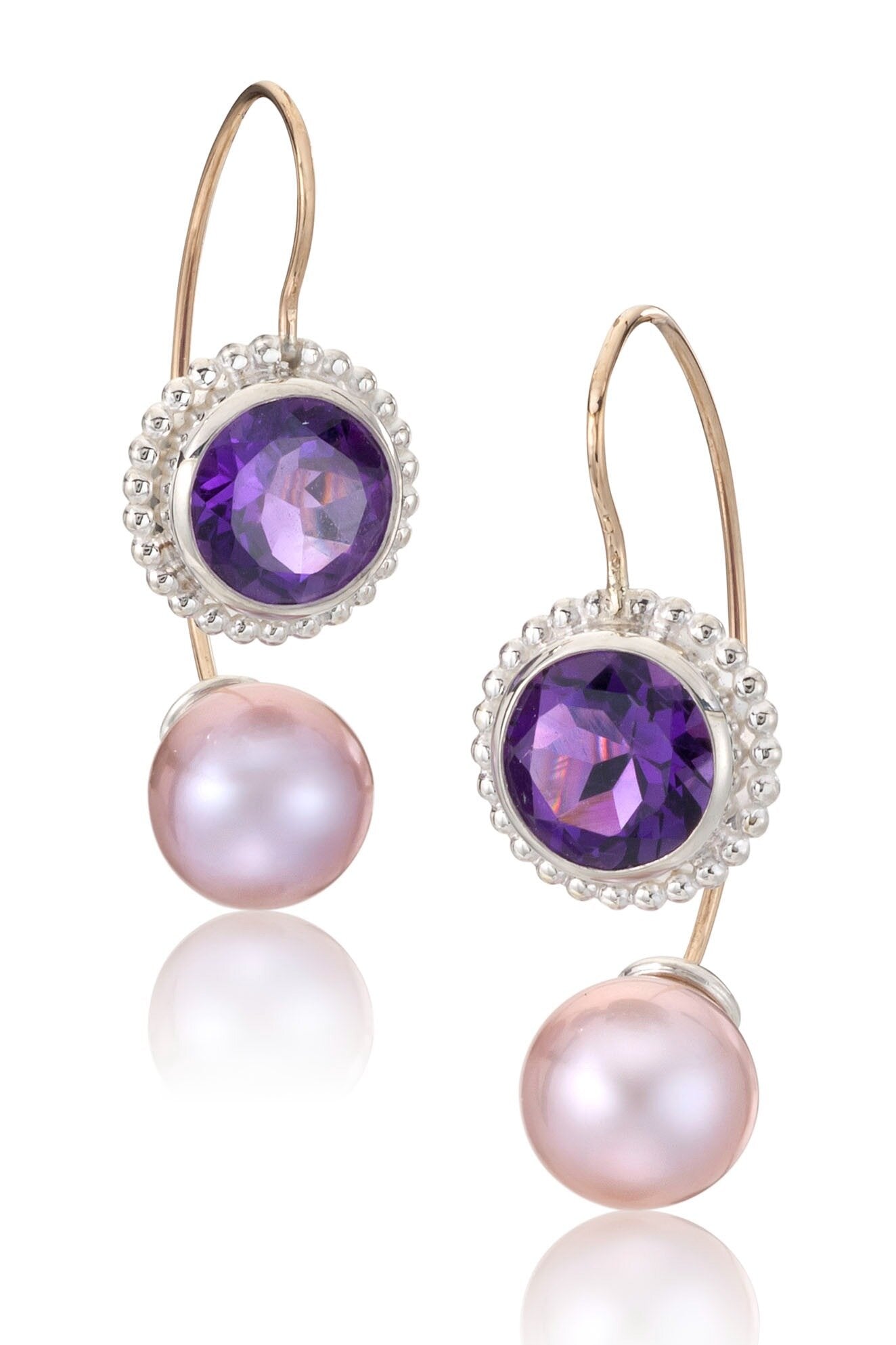 Amethyst with Pink Pearl