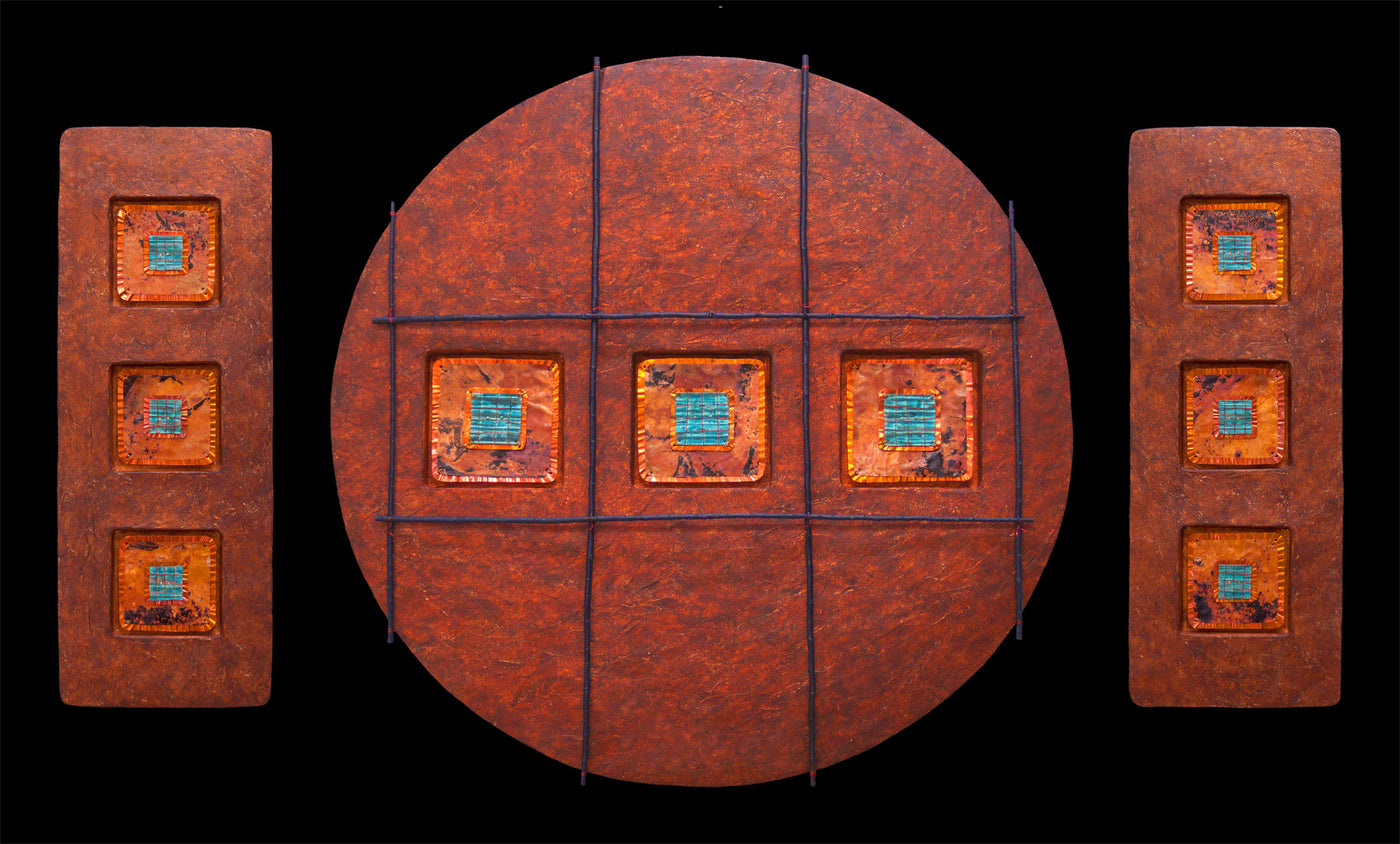 Jewels from Within Triptych with 30" Circle