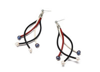 Long Four Pearl Earrings