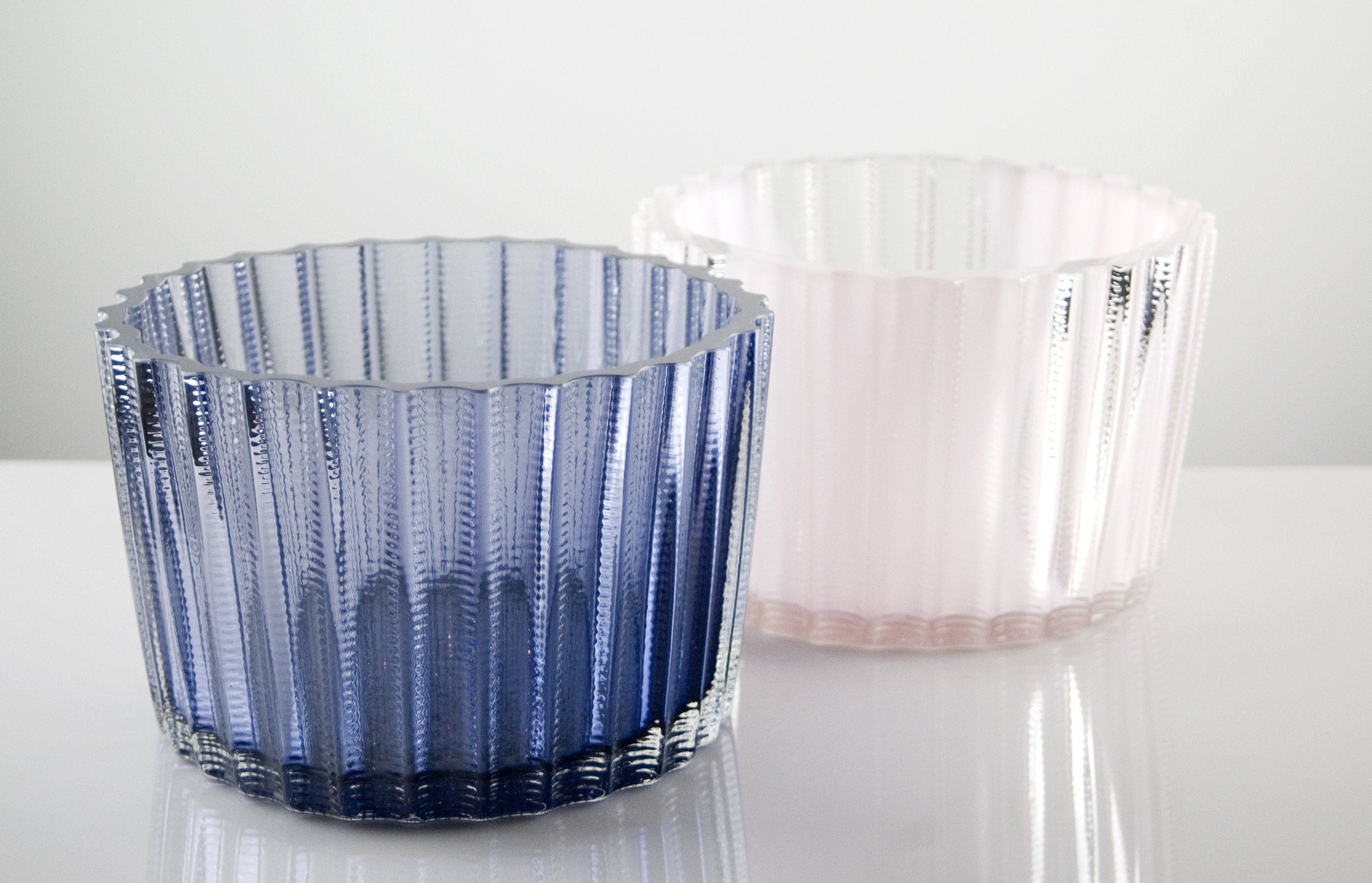 Blue & Pastel Pink/Crystal