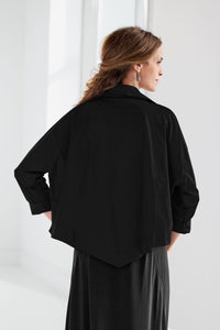 black, back view