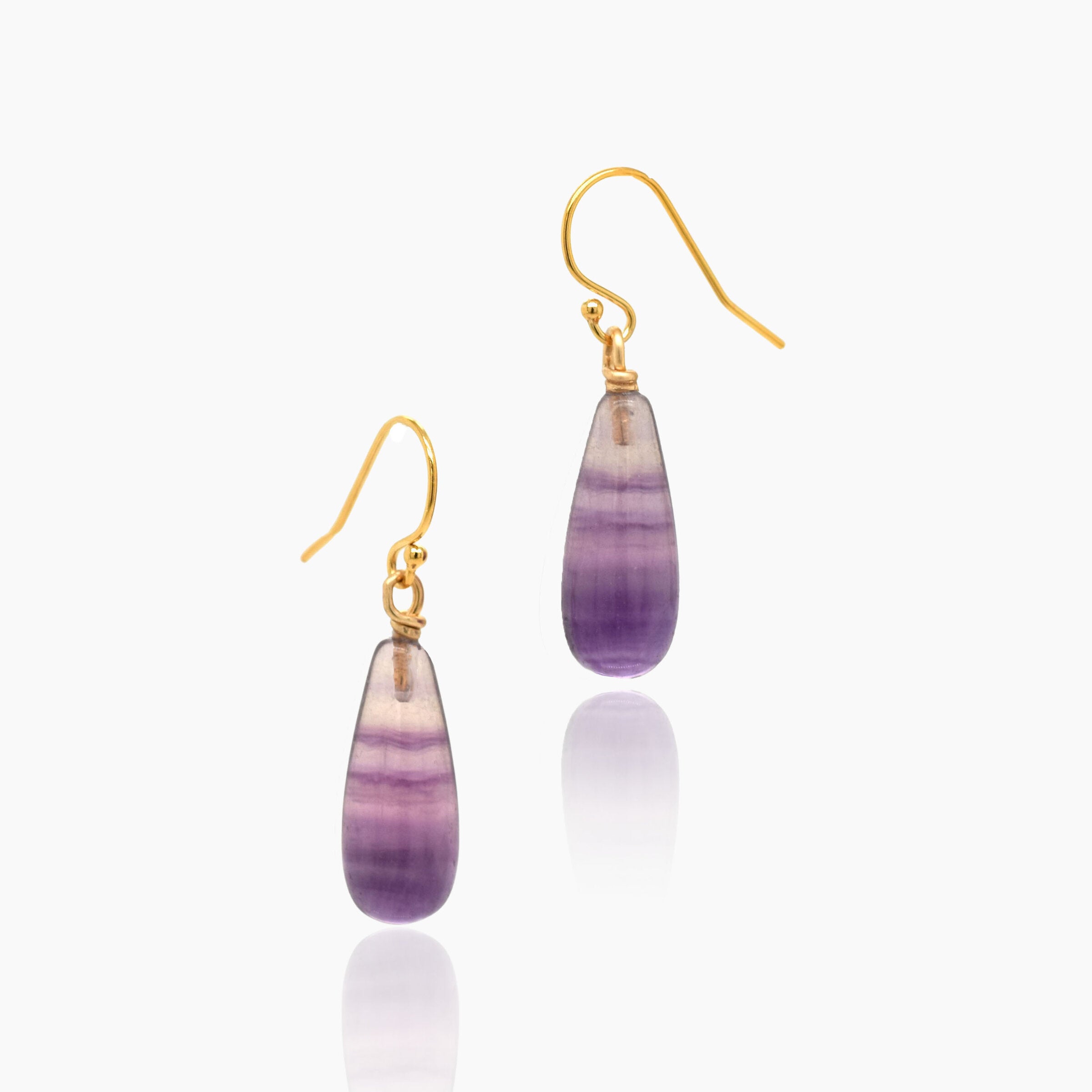 Fluorite Drop Earrings XI