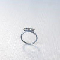 Horizontal Four Stone Segment Stacking Ring