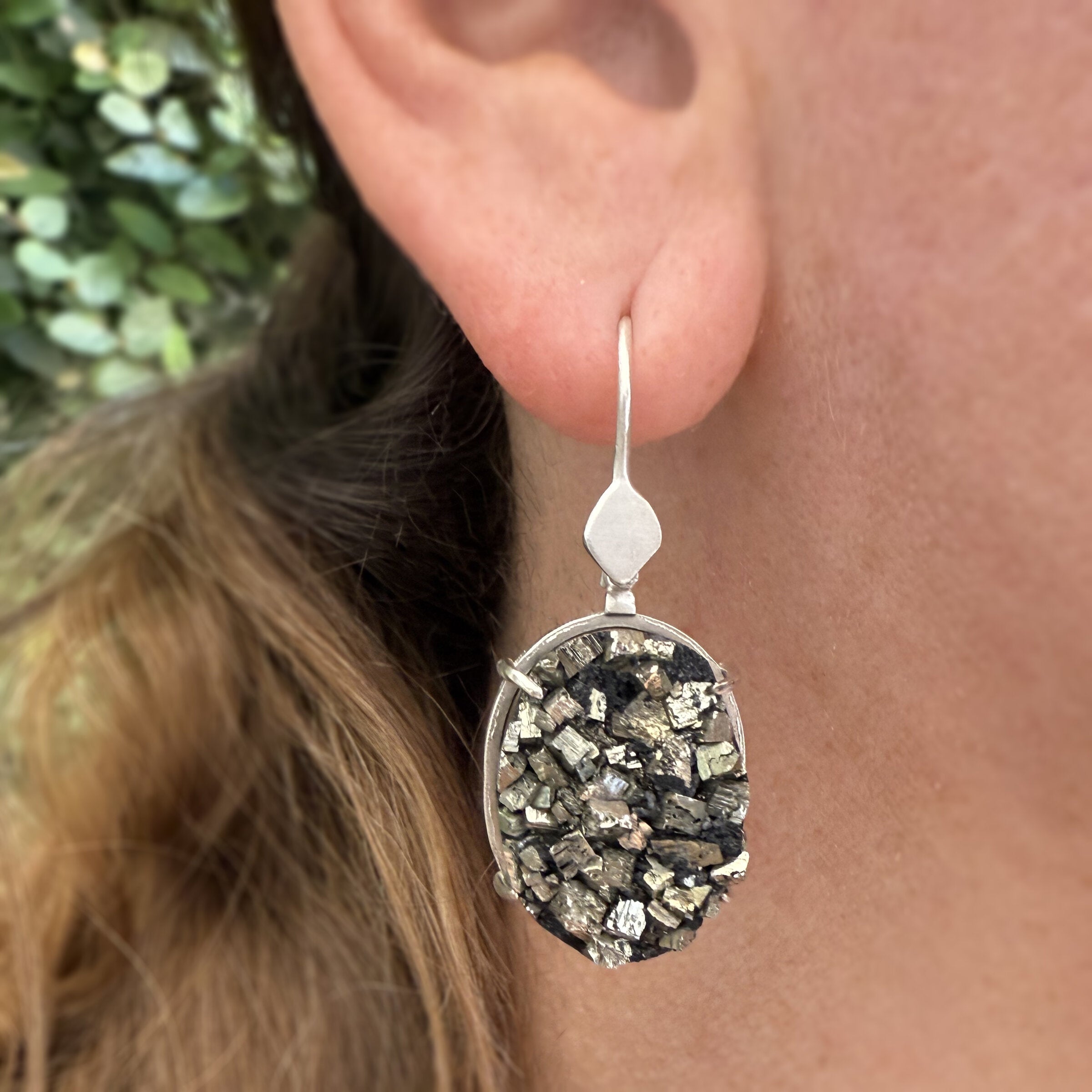 Pyrite Azores Earrings