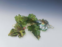 Set of Five Glass Leaves