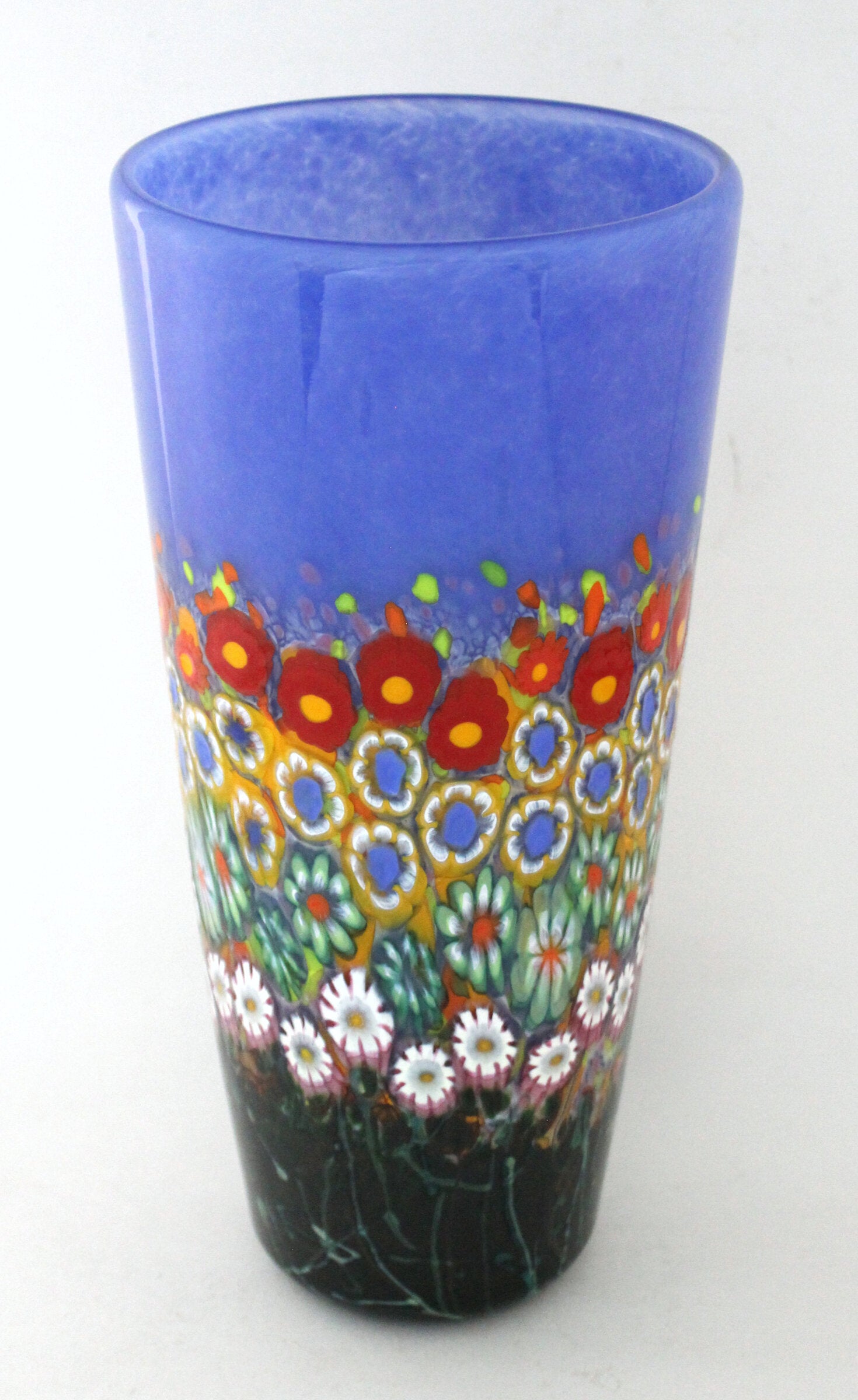 Medium Delft Blue Giverny Cylindrical Vase
