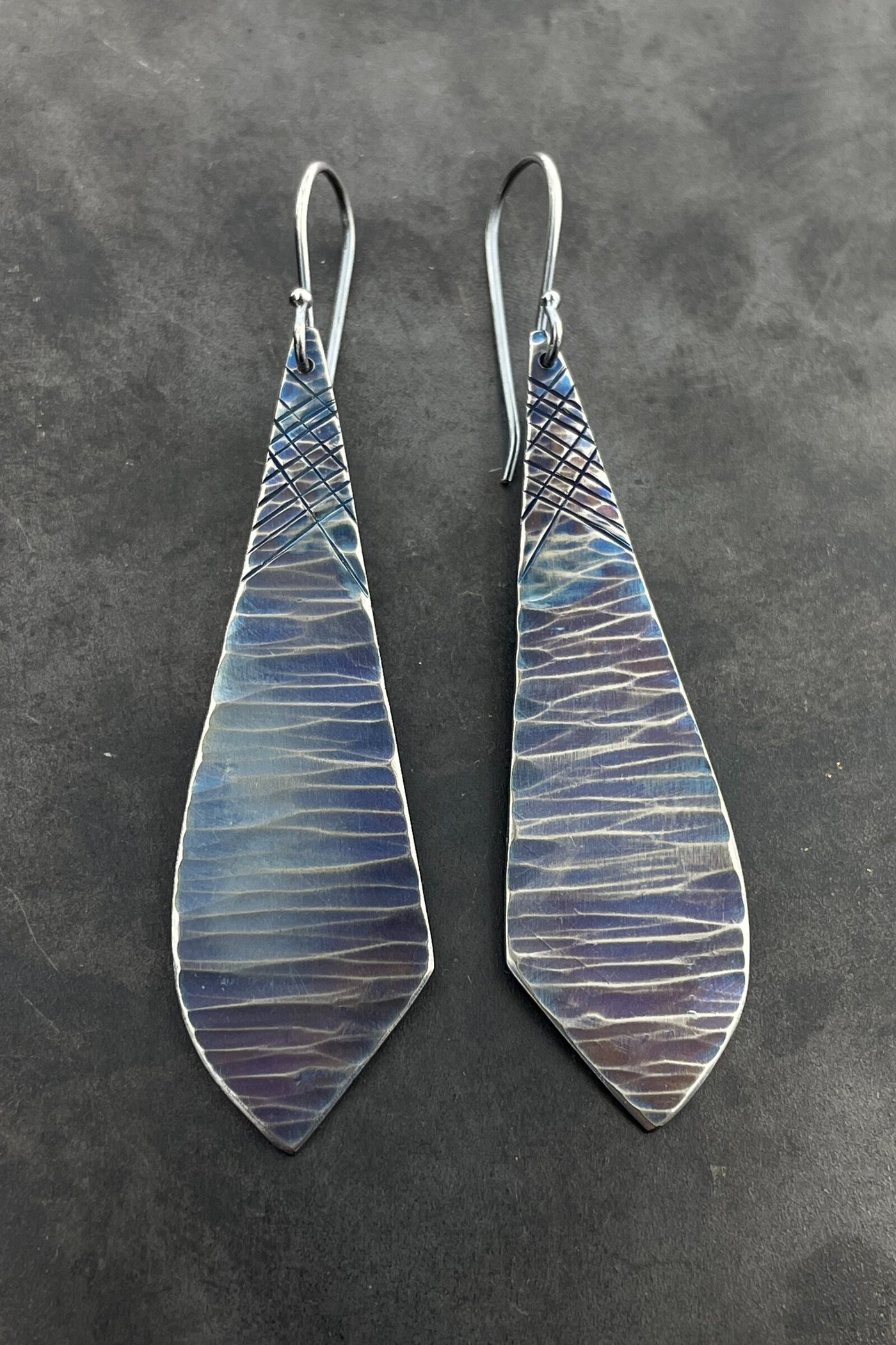 Crosshatching Waves Earrings