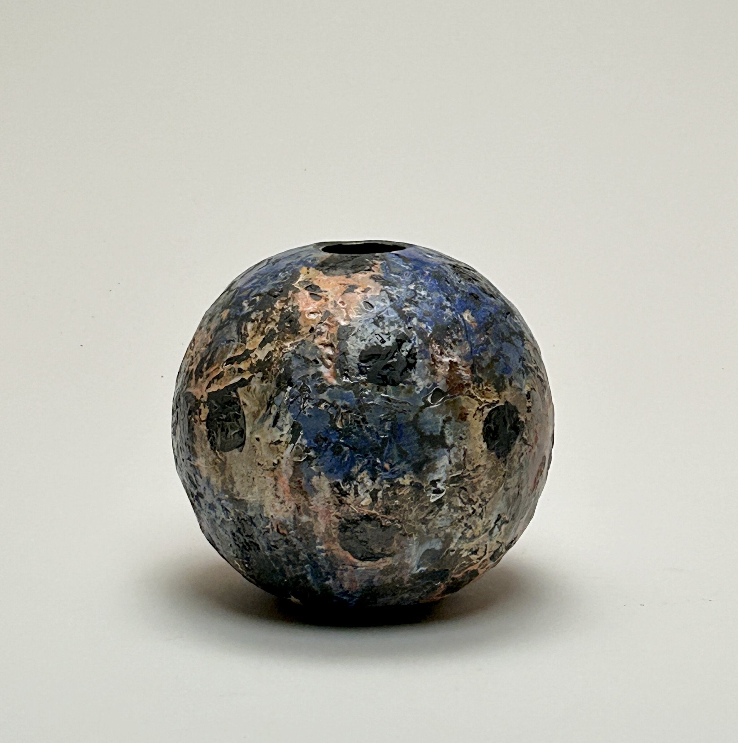 Textured Black Clay Vessel II