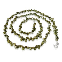 Long Rice Pearls Necklace