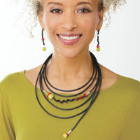 Lemon Jade and Coral Necklace