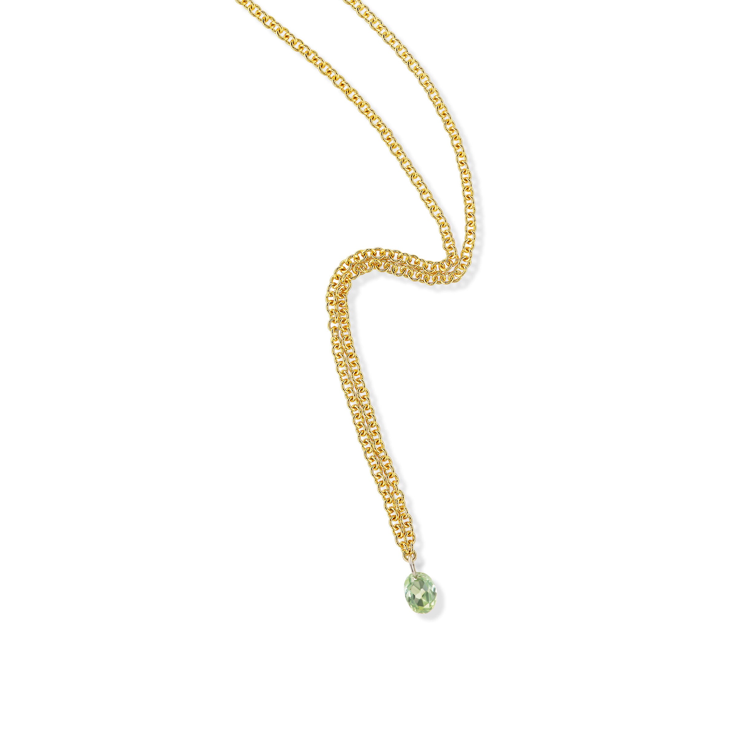 Single Montana Sapphire Necklace