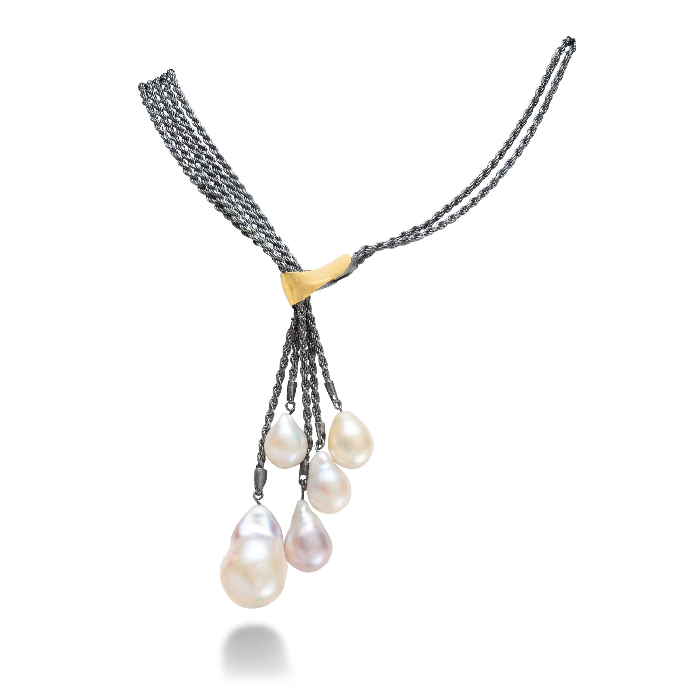Five-Drop Pearl Necklace