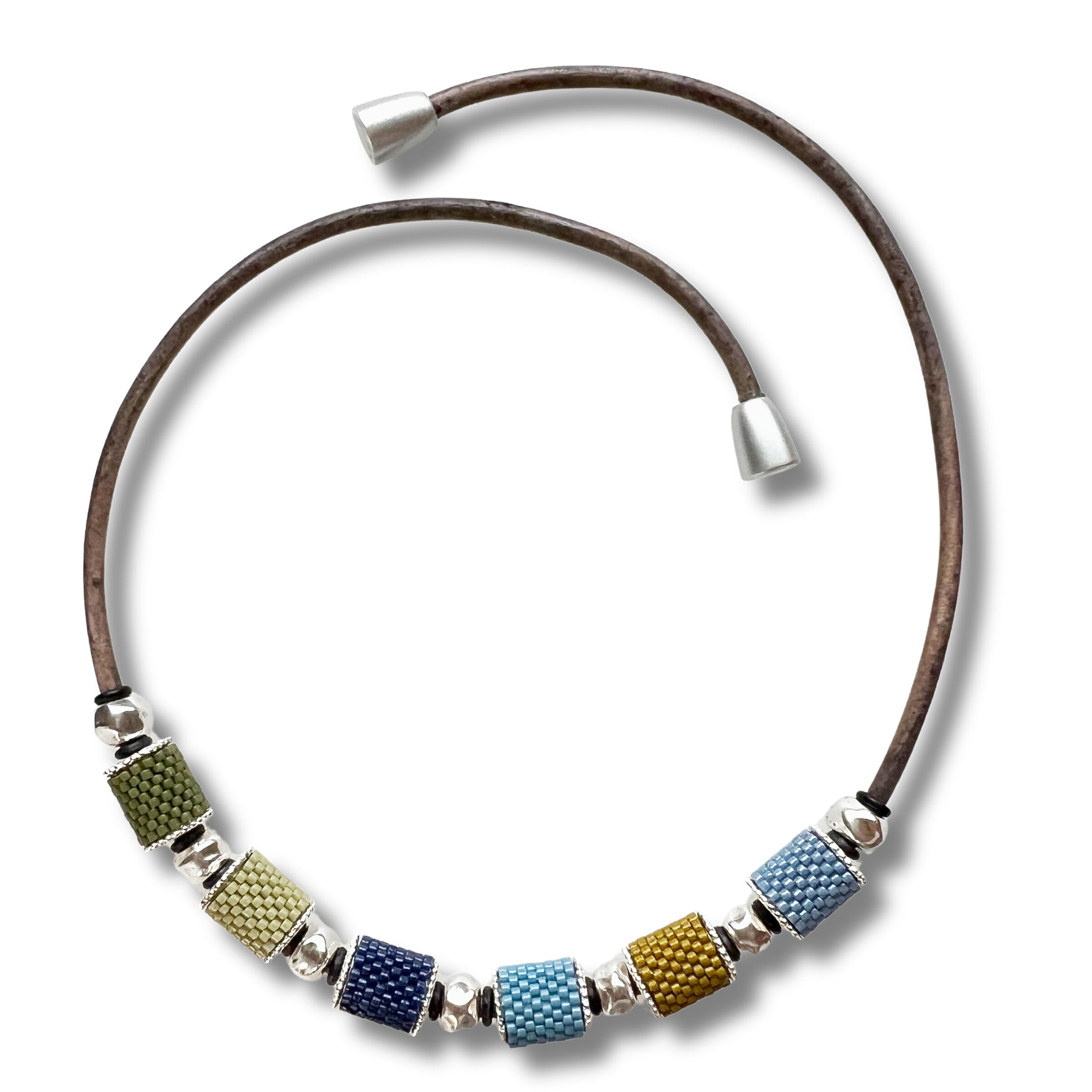 Earth & Sky Barrel Necklace