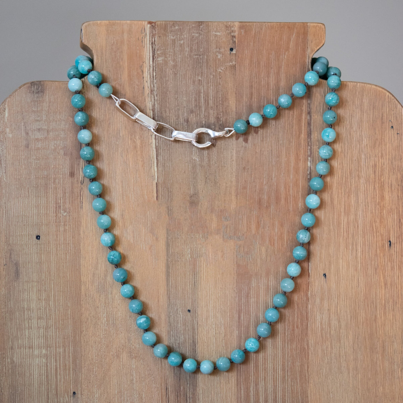 Amazonite & Greta Link Necklace