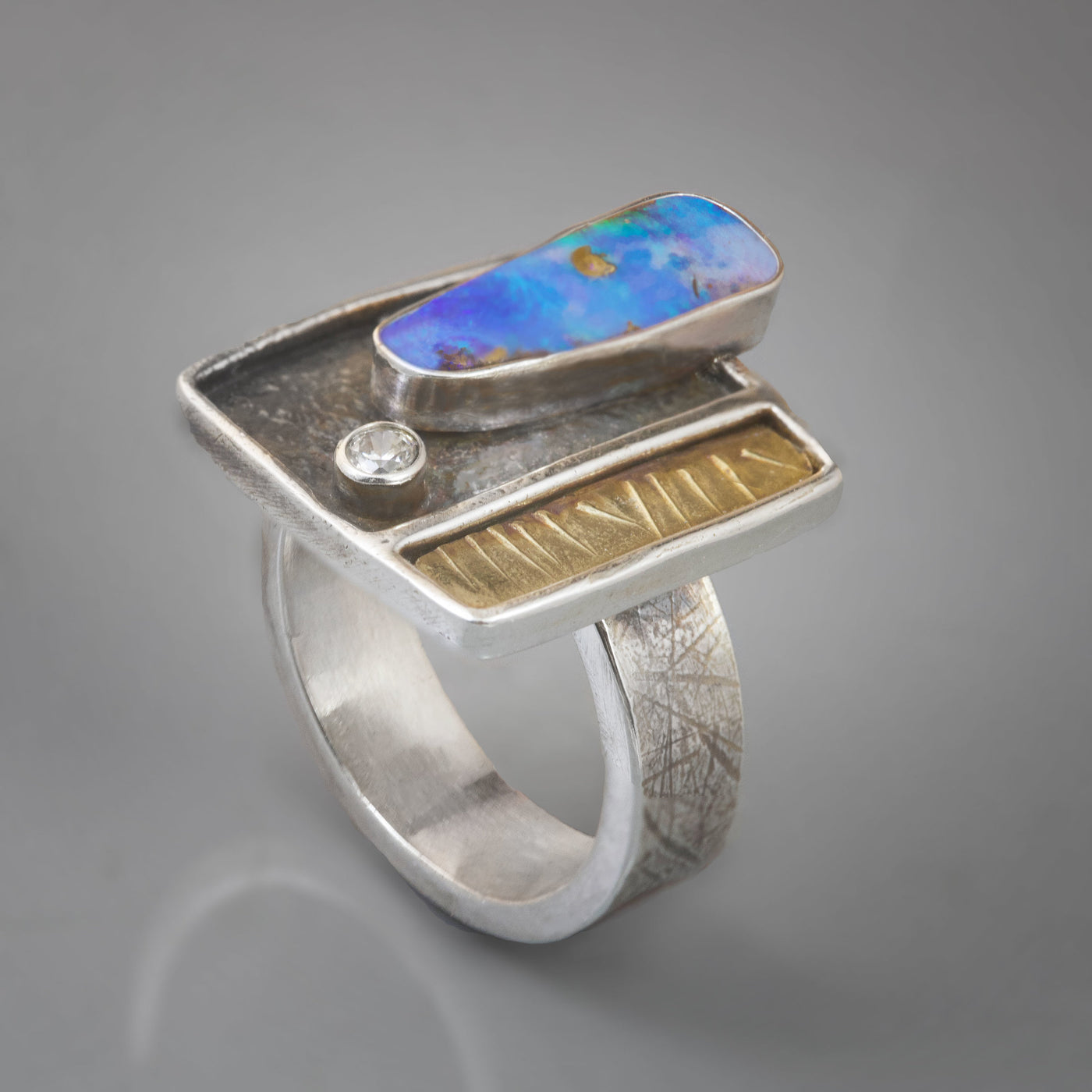 Boulder Opal Ring II