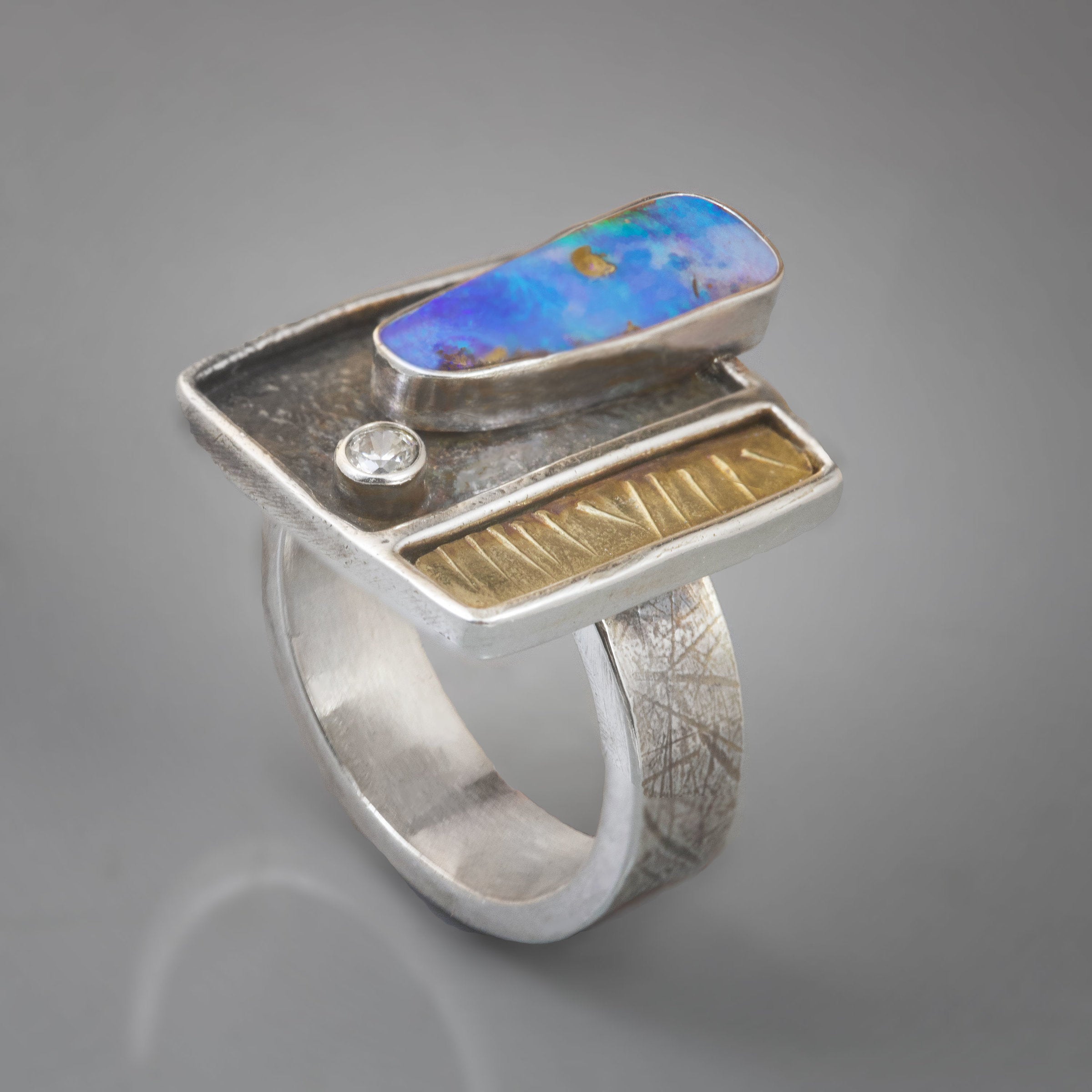 Boulder Opal Ring II
