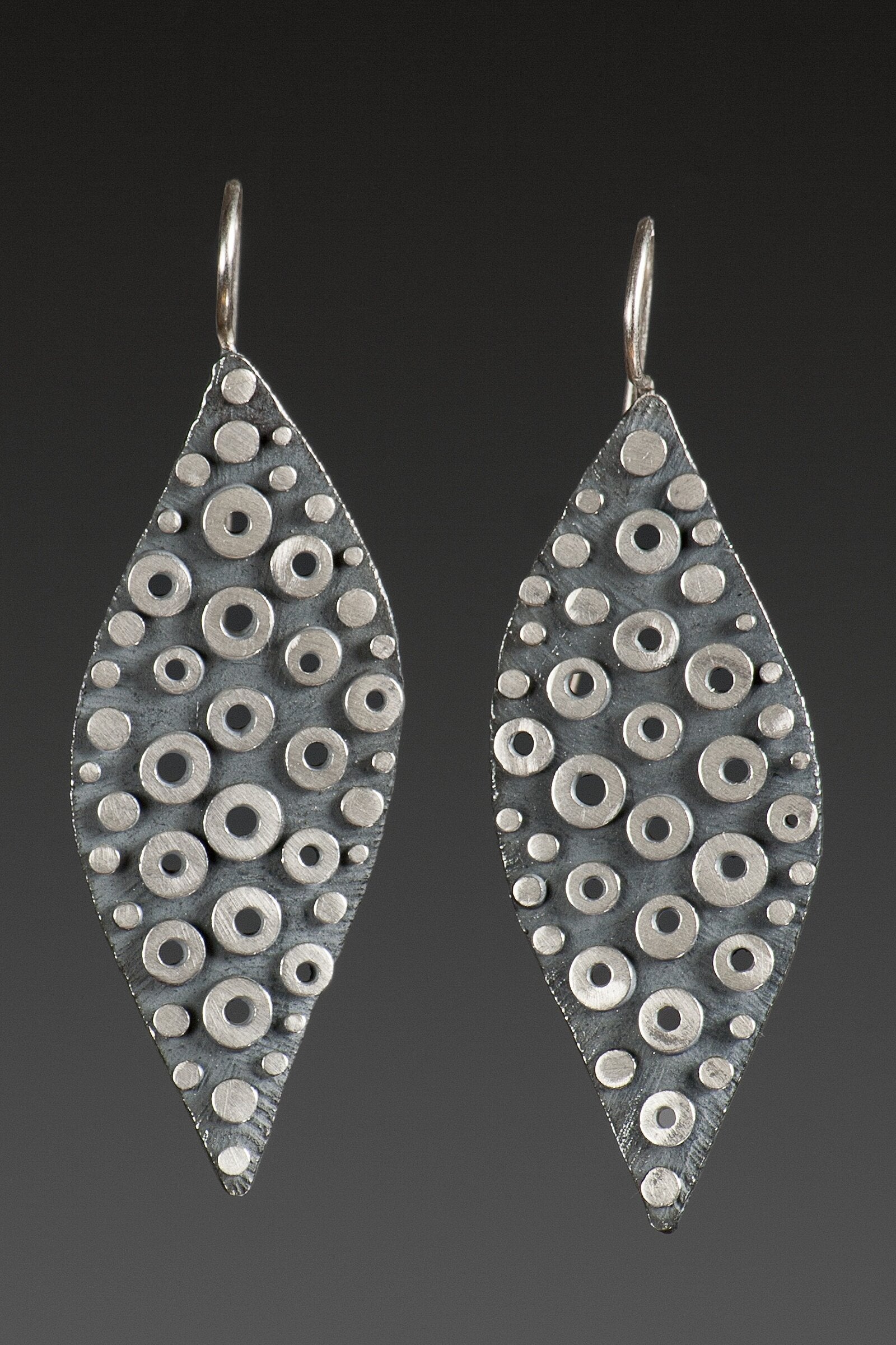 Elongated Disco Earrings