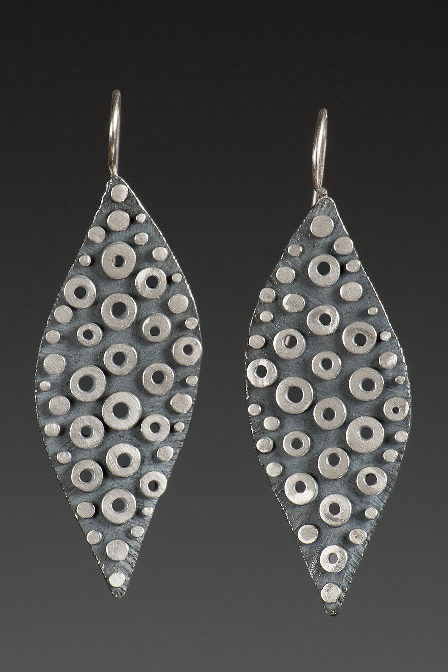 Elongated Disco Earrings
