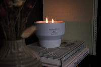 Cement Candle in Bloom, No. 7