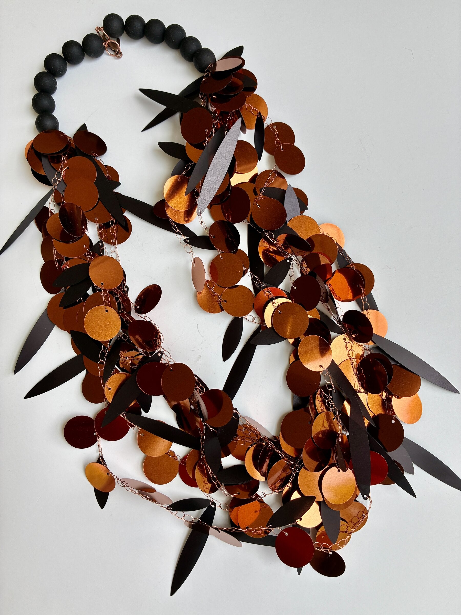 Copper Colored Statement Necklace