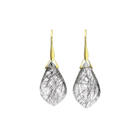 Tourmalinated Quartz Trapeze Earrings