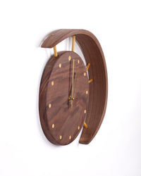 Crescent Wall Clock