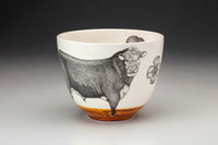 Medium Hereford Bull Bowl