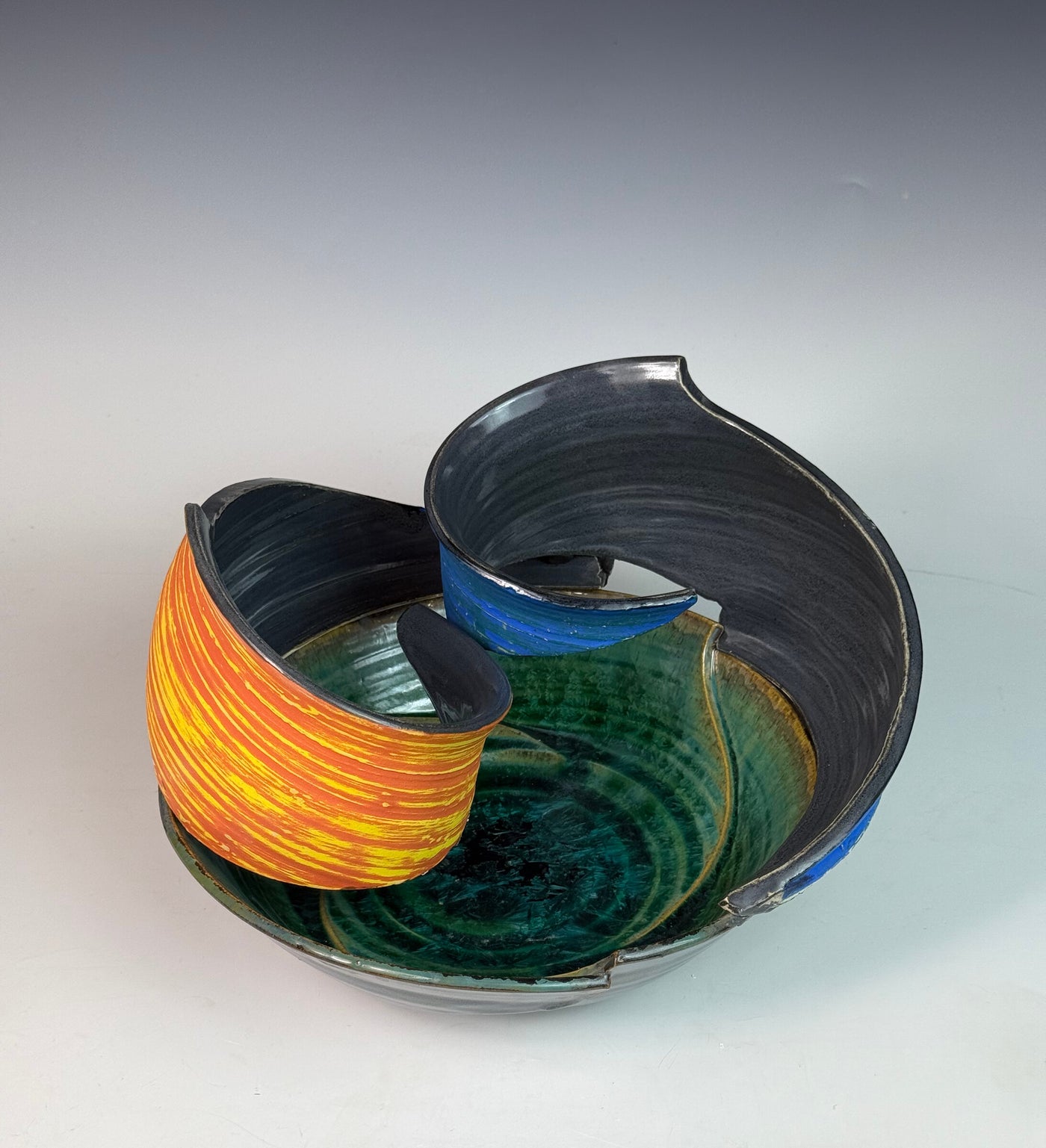 Topiary Bowl Still Life with Spirals