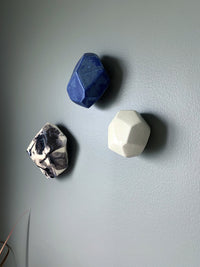 Set of Three Geo Wall Stones