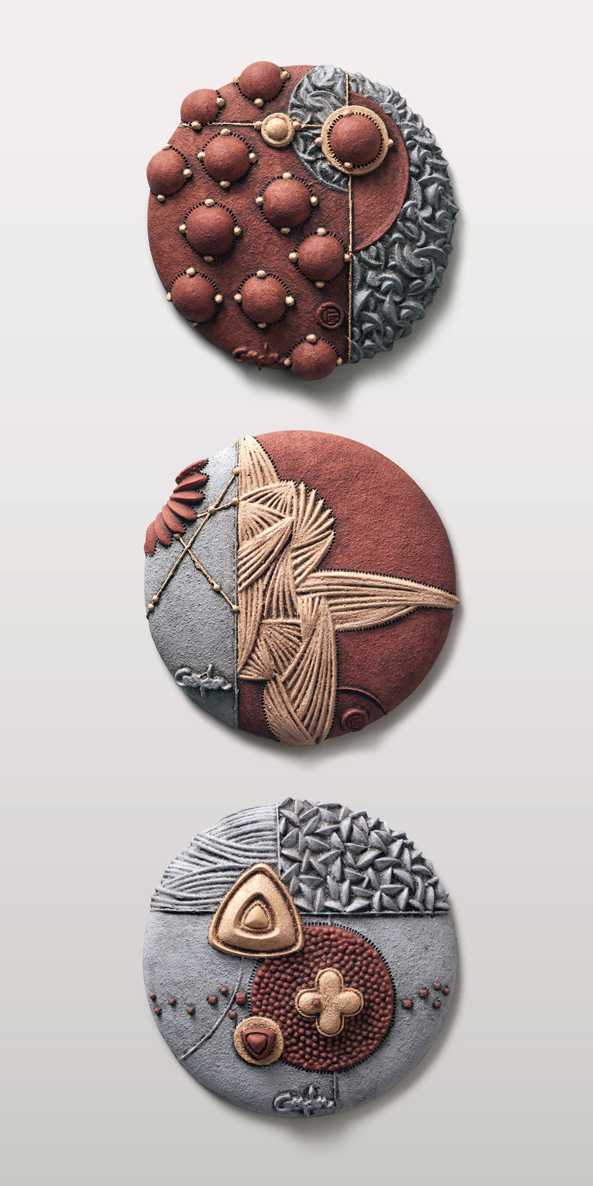 from top to bottom: luminescence 1, 2, and 3