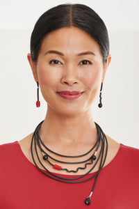 shown with the red coral & onyx necklace