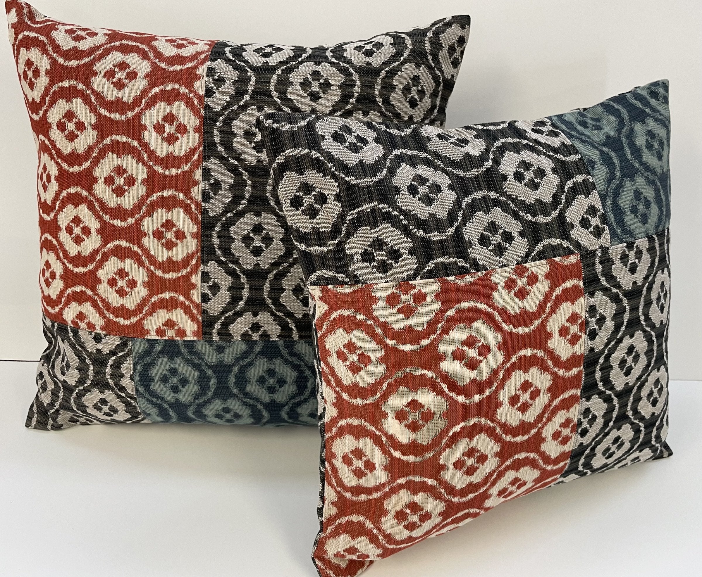 Three Color Medallion Pillow