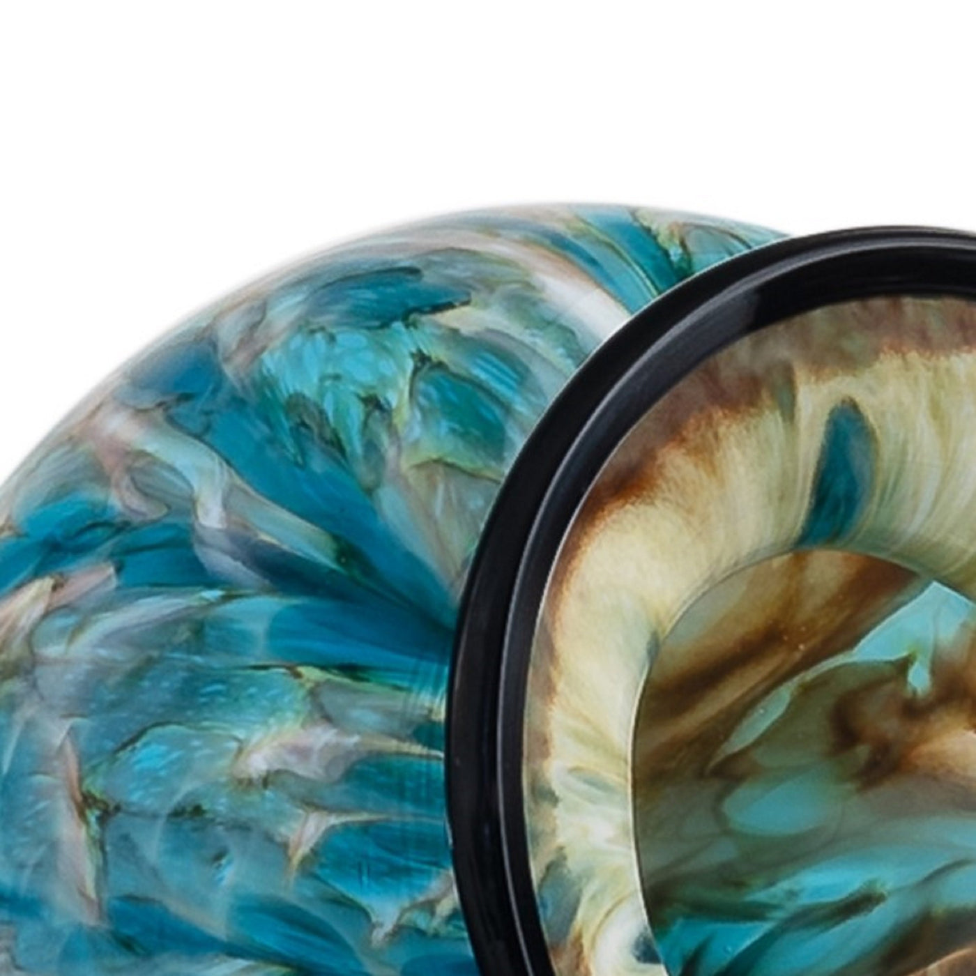 Crater Lake Blue Squat Vase