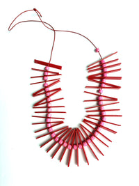 Red Tracks Necklace
