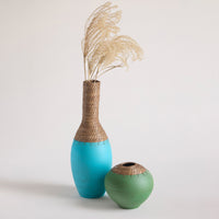 Tuscan Green Sphere Vessel