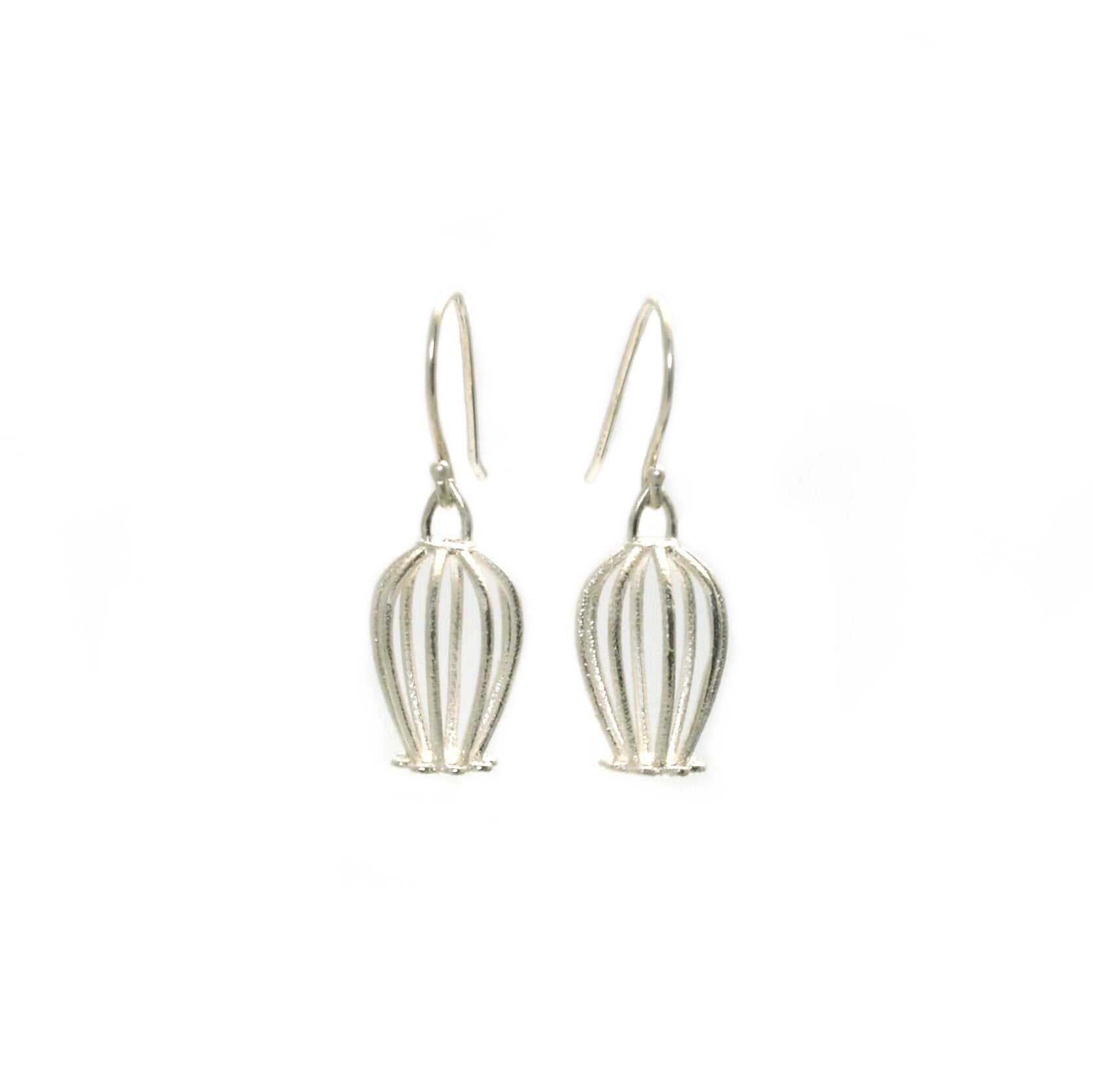 Silver Doily Drop Earrings