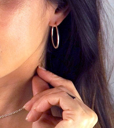 Sterling Silver Hoop Earrings