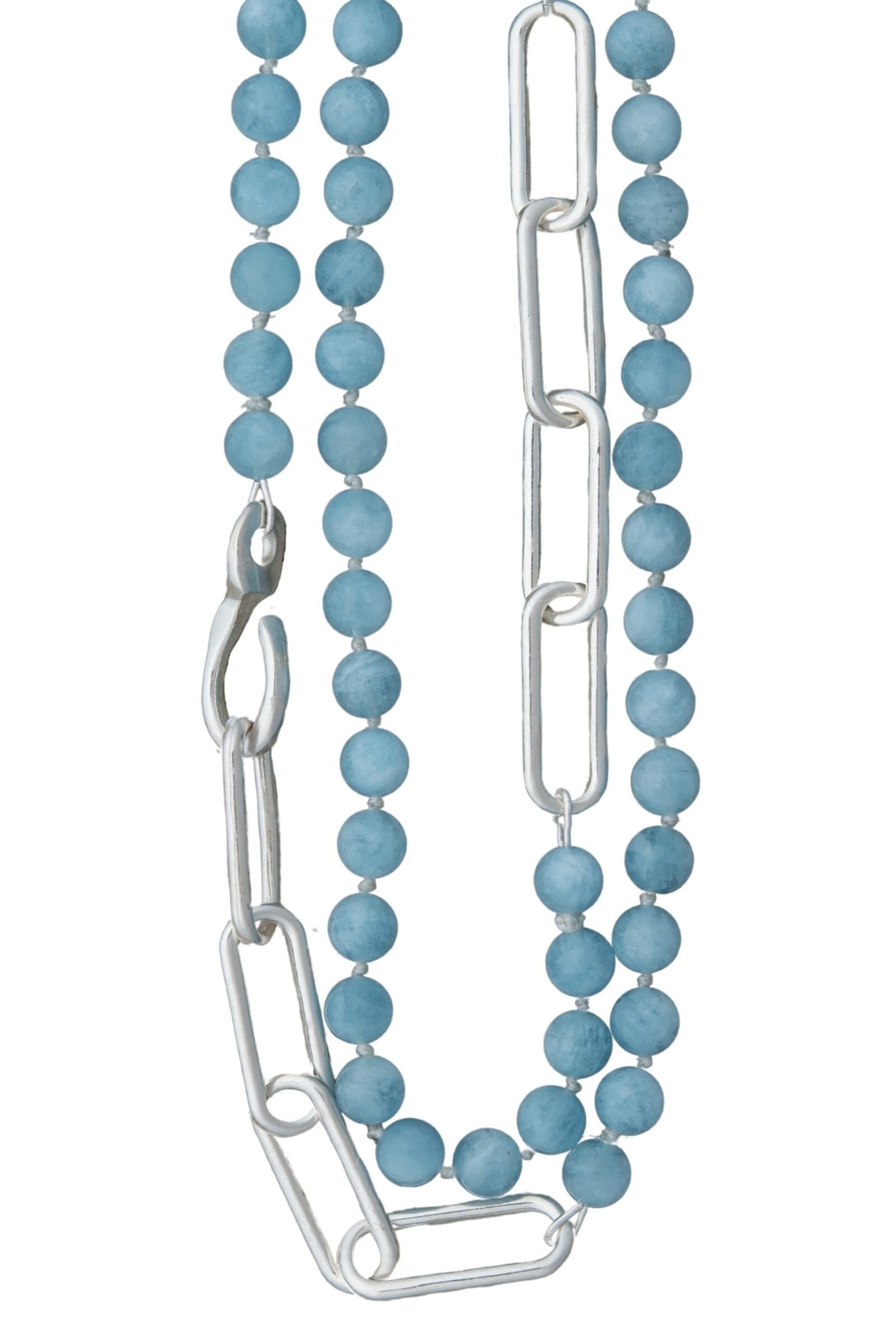 Aquamarine & Eliza Chain Necklace