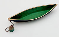 Swale Boat with Blue and Moss Patina