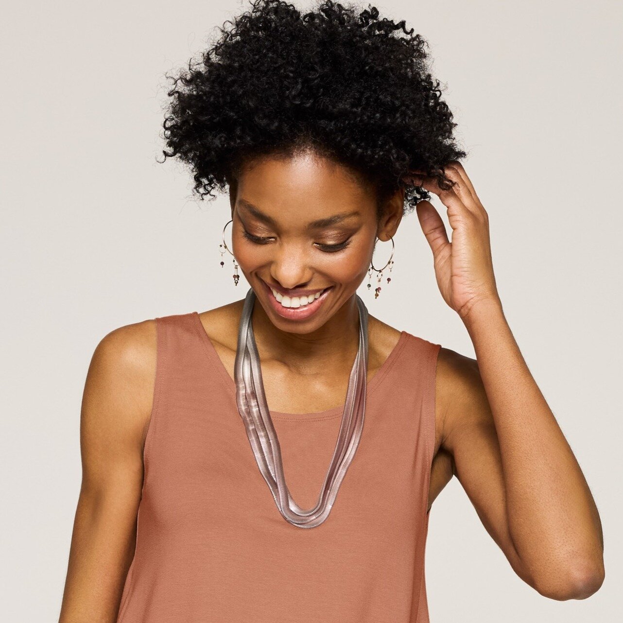 Tassel Panache Hoop Earring