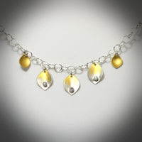 Petite Diamond Leaves Necklace