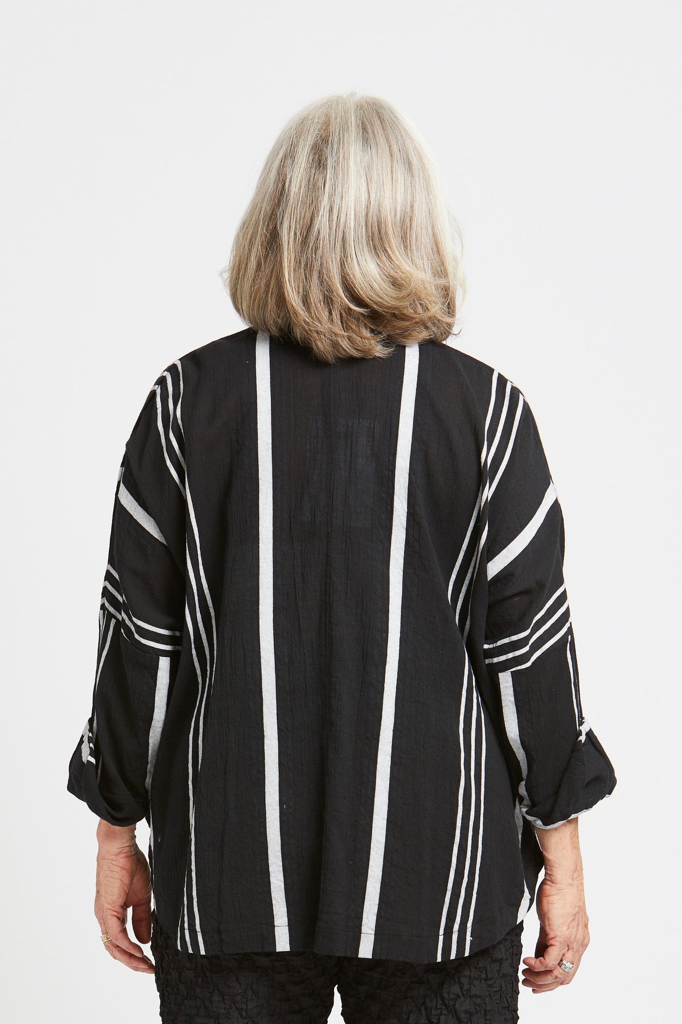 Cotton Stripe Circular Shirt