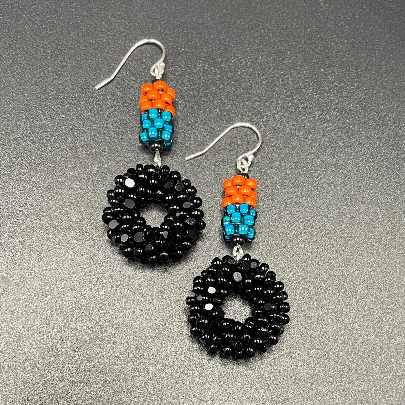 Crochet Circle Earrings