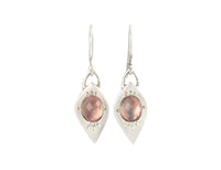 Tapered Marquise Earrings with Oregon Sunstone