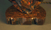 Crushed Copper Table Lamp