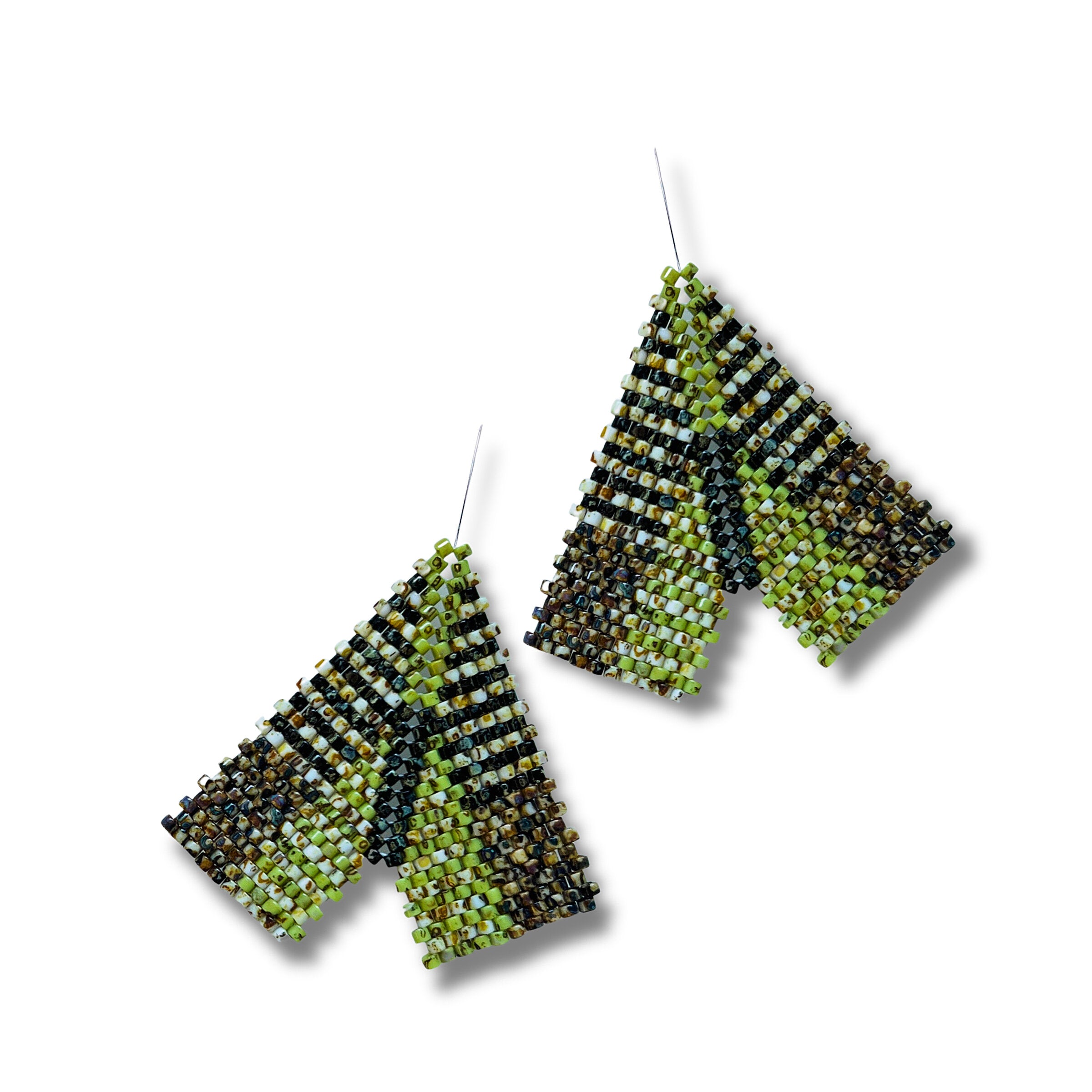 Verdant Chevron Earrings 