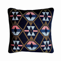 Twilight Navy Geometric Pillow