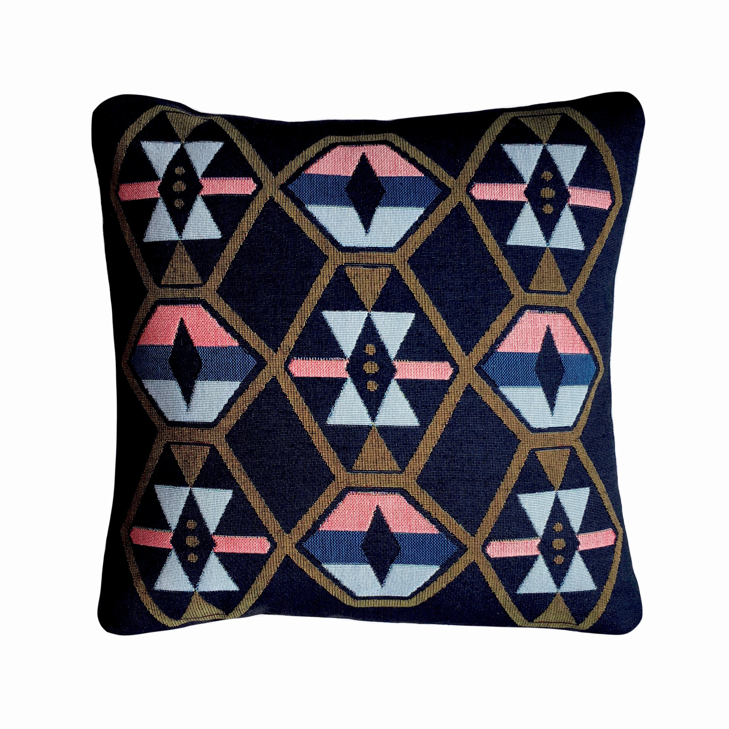 Twilight Navy Geometric Pillow