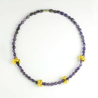 Amethyst and Gold Necklace